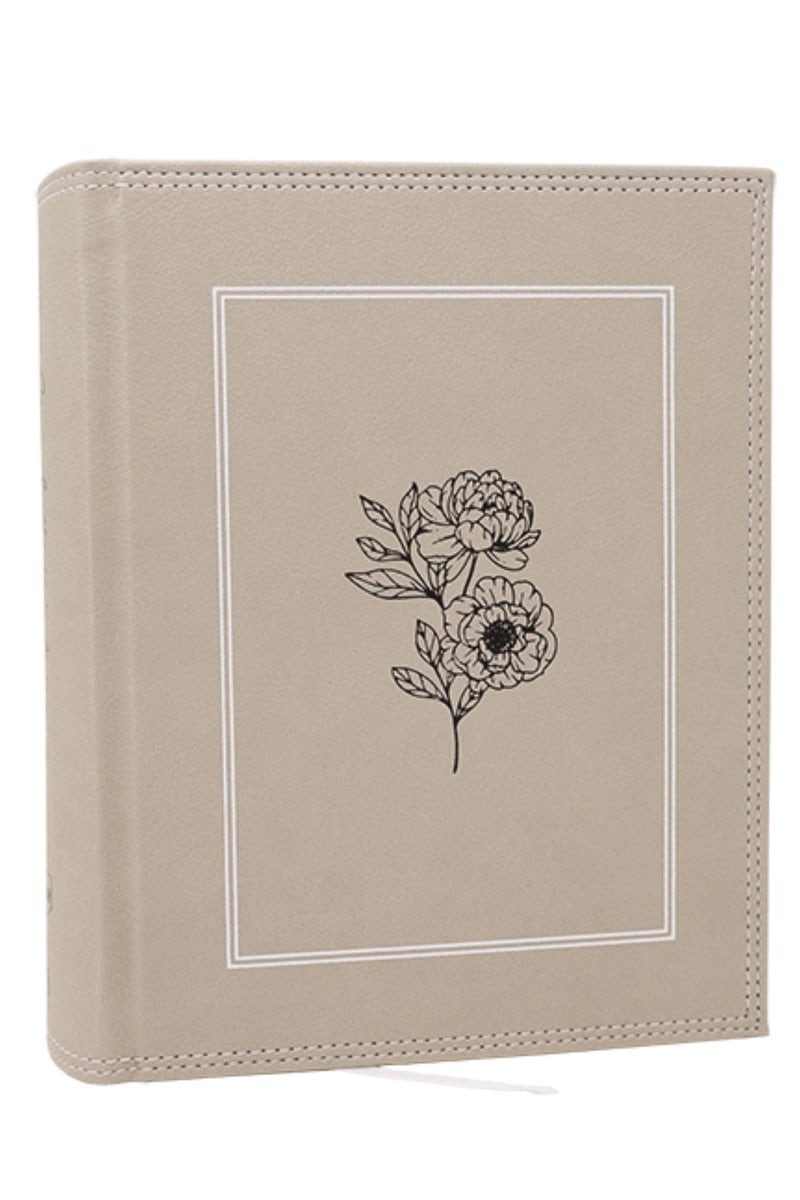 Cover image for Nkjv, Journal the Word Bible: Reflect, Journal or Create Art Next to Your Favorite Verses (Stone Leathersoft Over Board, Red Letter, Comfort Print), isbn: 9781400352319