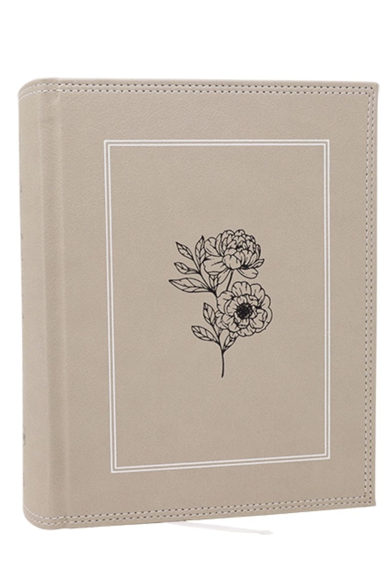 Cover image for Nkjv, Journal the Word Bible: Reflect, Journal or Create Art Next to Your Favorite Verses (Stone Leathersoft Over Board, Red Letter, Comfort Print), isbn: 9781400352319