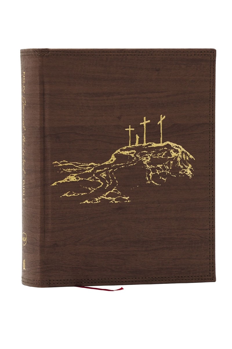 Cover image for Nkjv, Journal the Word Bible, Large Print: Reflect, Journal or Create Art Next to Your Favorite Verses (Brown Leathersoft Over Board, Red Letter), isbn: 9781400352340