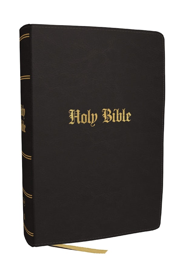 Cover image for KJV Compact Large Print Bible, Black Leathersoft, Red Letter, Comfort Print, isbn: 9781400355587