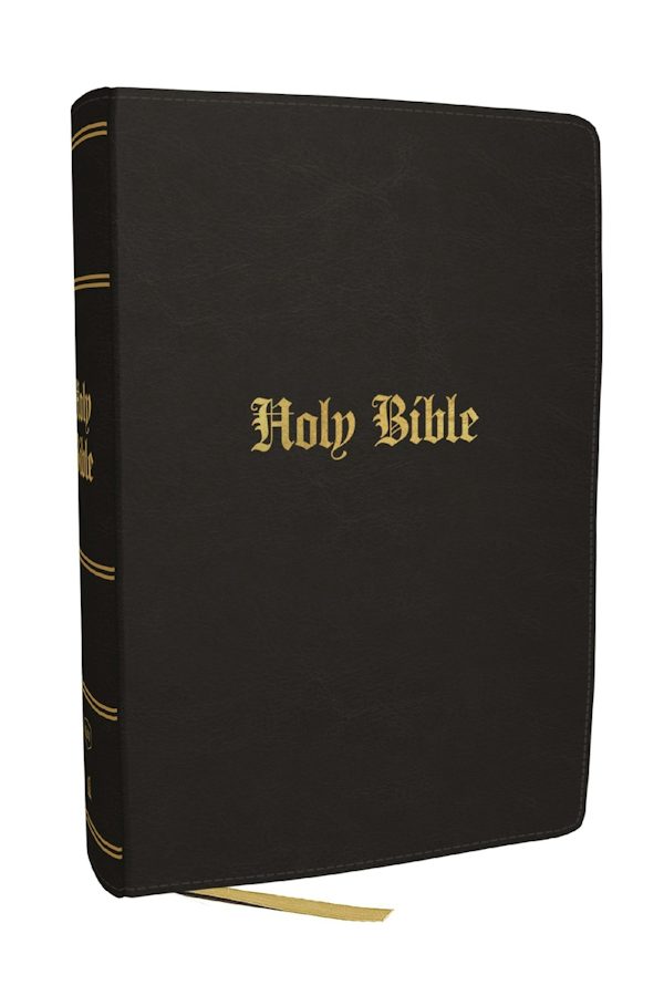 Cover image for KJV Compact Large Print Bible, Black Leathersoft, Red Letter, Comfort Print, isbn: 9781400355587