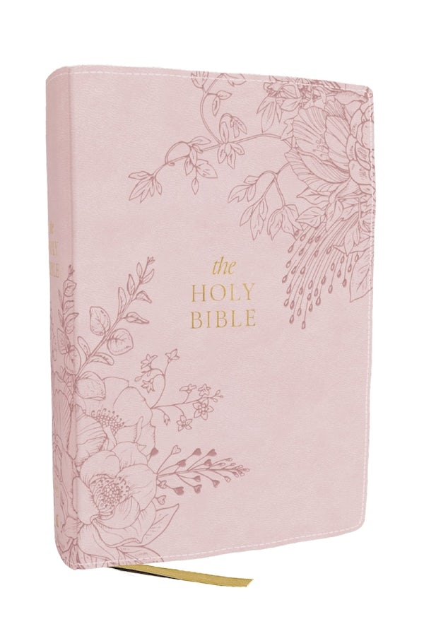 Cover image for KJV Compact Large Print Bible, Pink Leathersoft, Red Letter, Comfort Print, isbn: 9781400355624