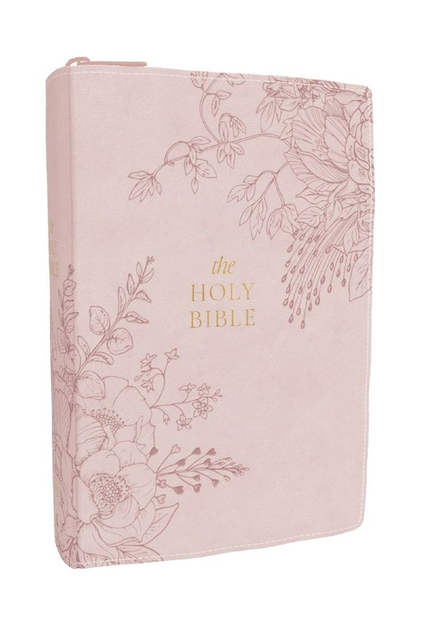 Cover image for KJV Compact Large Print Bible, Pink Leathersoft Zipper Closure, Red Letter, Comfort Print, isbn: 9781400355648