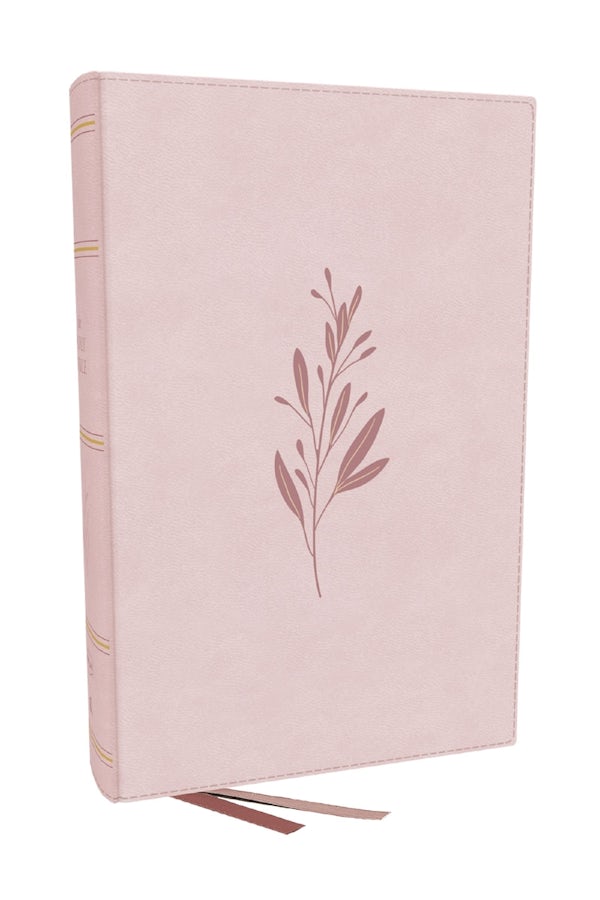 Cover image for Nkjv, End-Of-Verse Reference Bible, Personal Size Large Print, Pink Leathersoft, Thumb Indexed, Red Letter, Comfort Print, isbn: 9781400361724