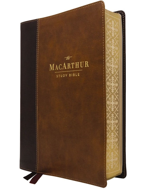 Cover image for Nasb, MacArthur Study Bible, Brown Leathersoft, 1995 Text, Comfort Print, Limited Edition, isbn: 9781400362356