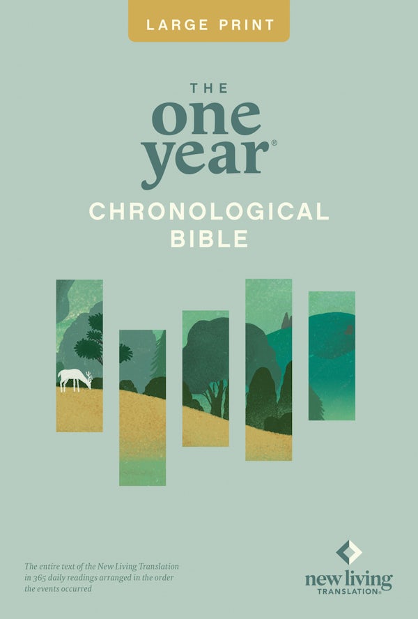 Cover image for One Year Chronological Bible-NLT-Premium Slimline Large Print, isbn: 9781414337678