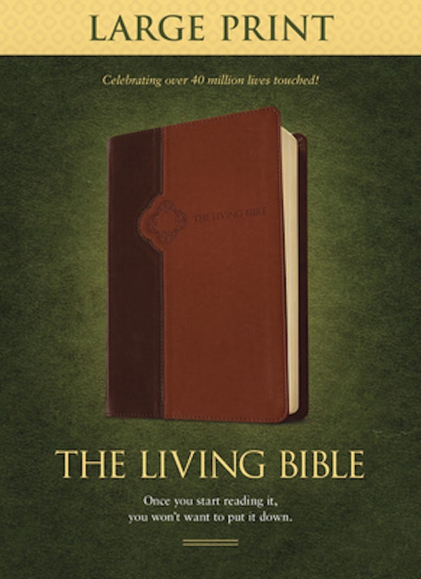 Cover image for Living Bible-LIV-Large Print, isbn: 9781414378589
