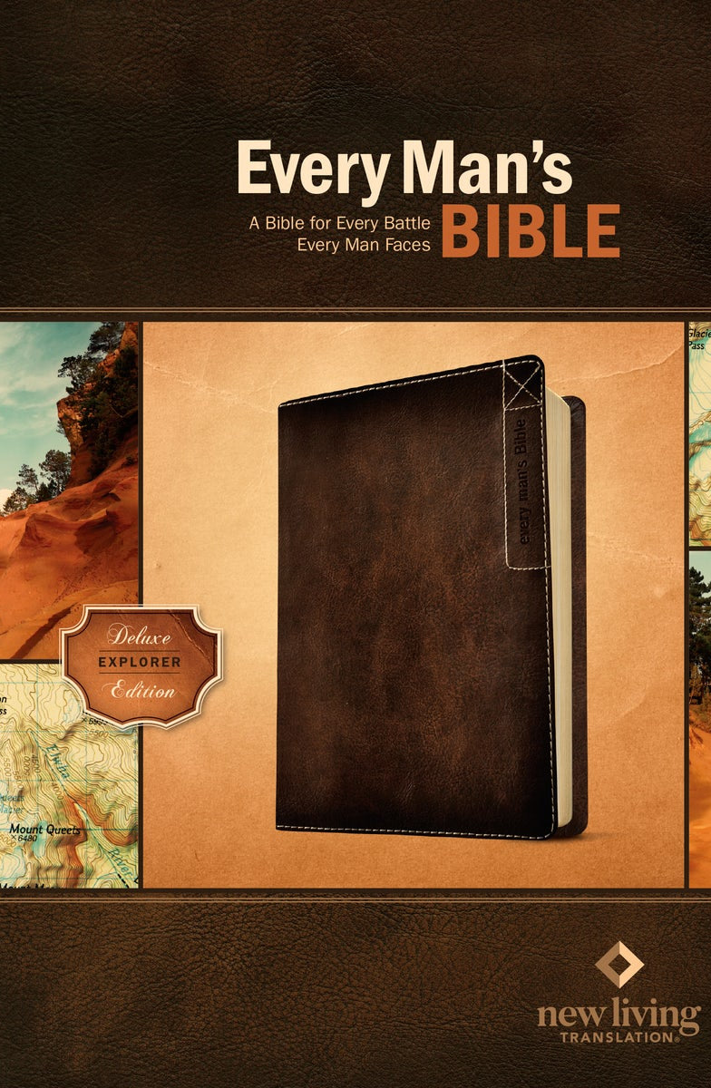 Cover image for Every Man's Bible-NLT Deluxe Explorer, isbn: 9781414381077
