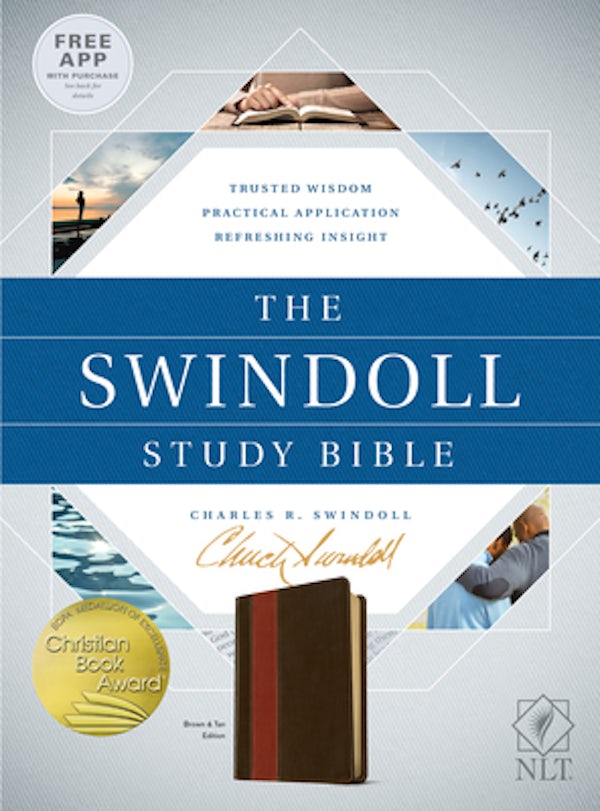 Cover image for The Swindoll Study Bible NLT, Tutone, isbn: 9781414395425