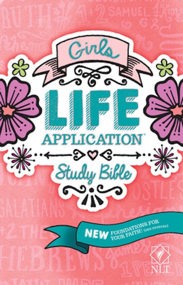 Cover image for Girls Life Application Study Bible-NLT, isbn: 9781414397825