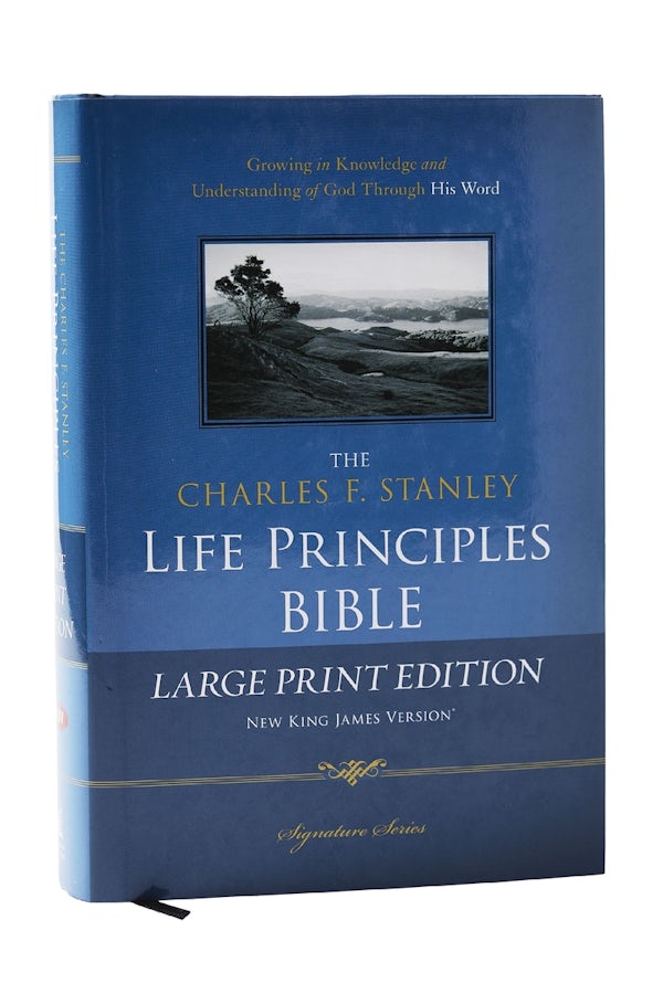 Cover image for Charles F. Stanley Life Principles Bible-NKJV-Large Print, isbn: 9781418547011
