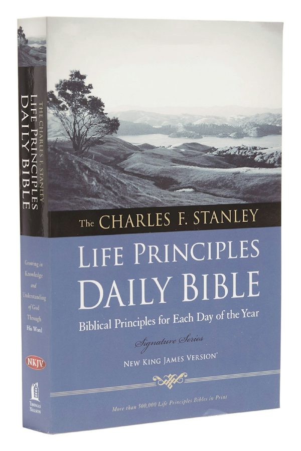 Cover image for Charles F. Stanley Life Principles Daily Bible-NKJV, isbn: 9781418550349