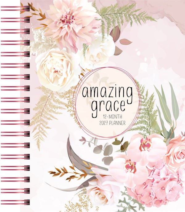 Cover image for Amazing Grace (2027 Planner) Spiral Hardcover, isbn: 9781424572380