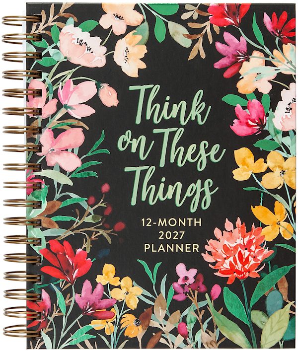Cover image for Think on These Things (2027 Planner) Spiral Hardcover, isbn: 9781424572434