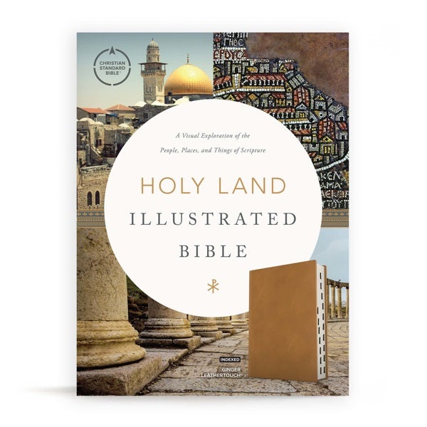Cover image for CSB Holy Land Illustrated Bible, Ginger Leathertouch, Indexed, isbn: 9781430070467