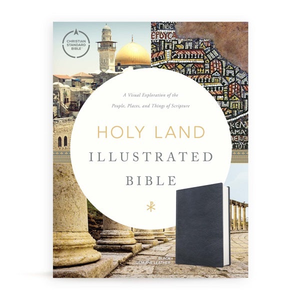 Cover image for CSB Holy Land Illustrated Bible, Premium Black Genuine Leather, isbn: 9781430070474