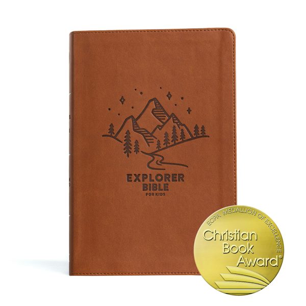Cover image for CSB Explorer Bible for Kids, Brown Mountains Leathertouch, Indexed, isbn: 9781430082620