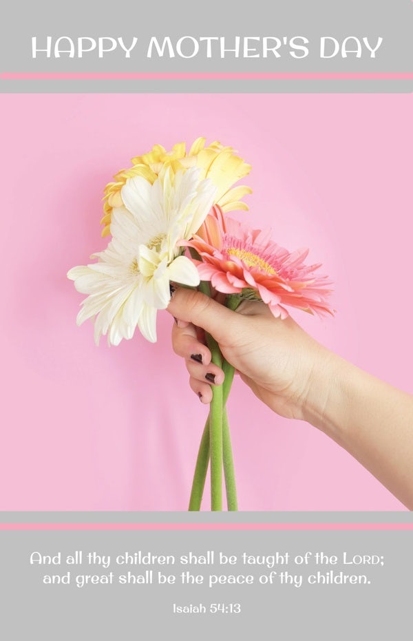 Cover image for Mother's Day Bulletin: Happy Mother's Day (Package of 100), isbn: 9781430084471