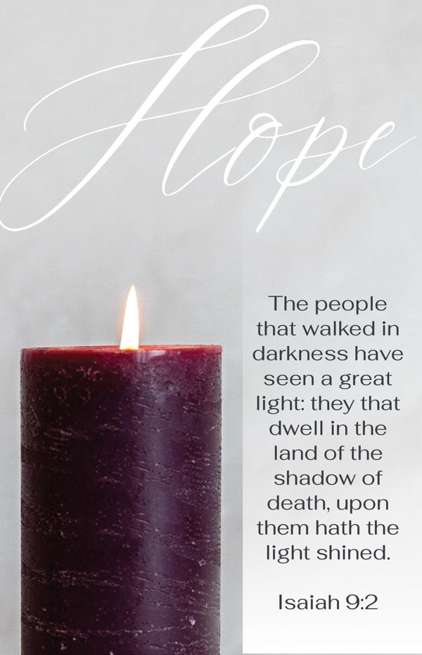 Cover image for Advent Bulletin: Hope (Package of 100), isbn: 9781430092315