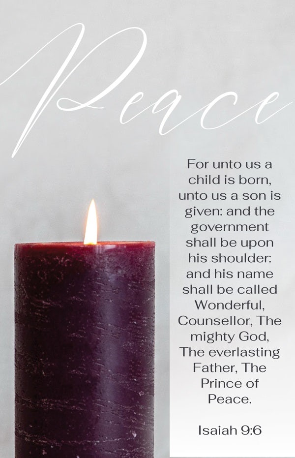 Cover image for Advent Bulletin: Peace (Package of 100), isbn: 9781430092322