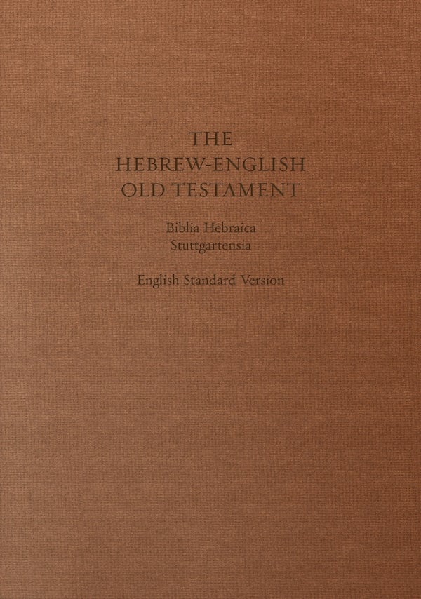 Cover image for Hebrew-English Old Testament-PR-FL/ESV, isbn: 9781433530302