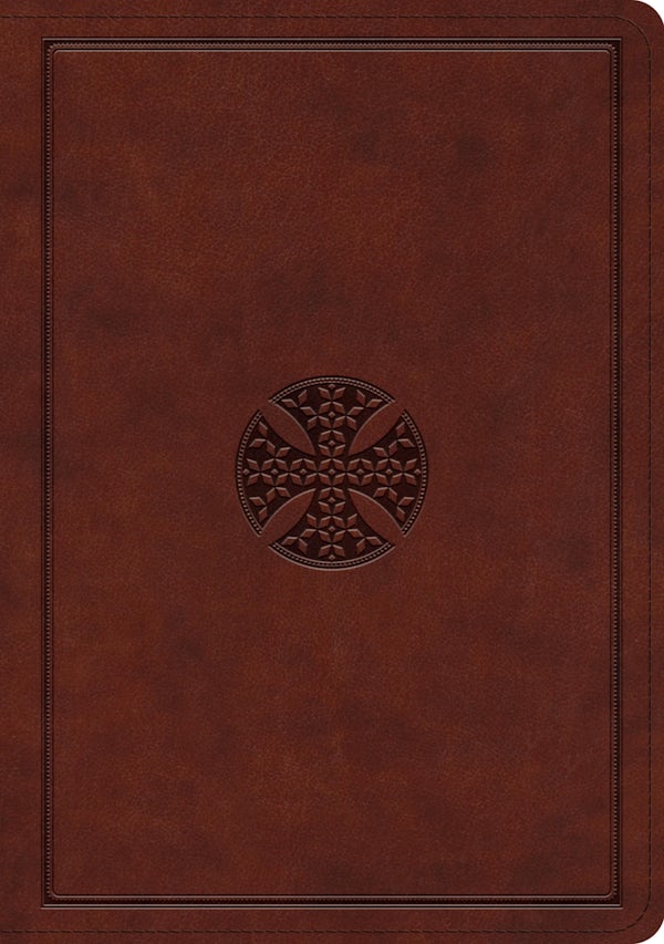 Cover image for ESV Journaling Bible, Interleaved Edition (Trutone, Mahogany, Mosaic Cross Design), isbn: 9781433579738