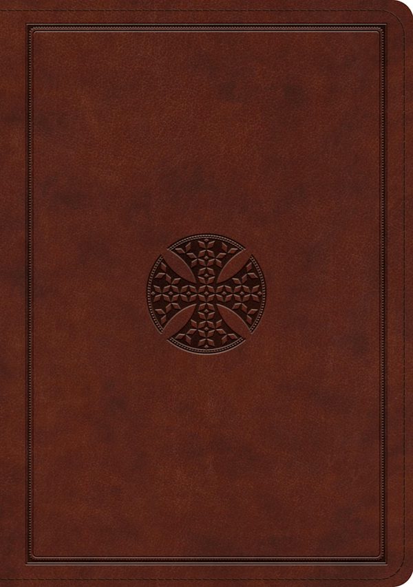 Cover image for ESV Journaling Bible, Interleaved Edition (Trutone, Mahogany, Mosaic Cross Design), isbn: 9781433579738