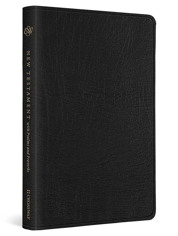 Cover image for ESV New Testament with Psalms and Proverbs (Genuine Leather, Black), isbn: 9781433588457