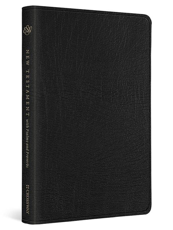 Cover image for ESV New Testament with Psalms and Proverbs (Genuine Leather, Black), isbn: 9781433588457