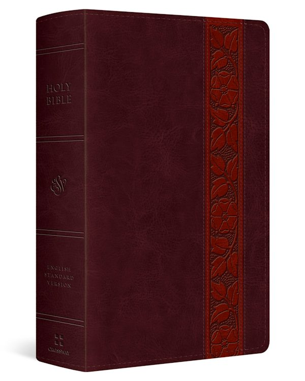 Cover image for ESV Large Print Personal Size Bible, Red Letter (Trutone, Mahogany, Trellis Design), isbn: 9781433588501