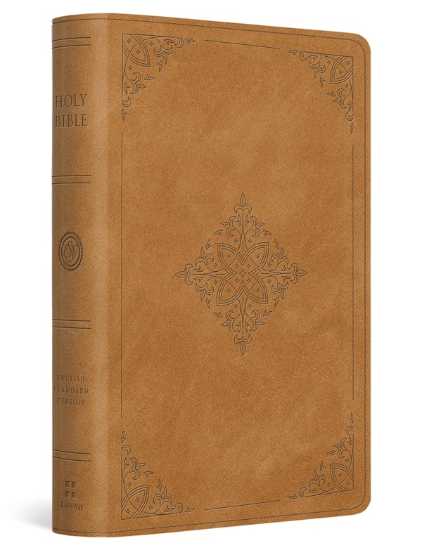 Cover image for ESV Large Print Bible (Trutone, Nubuck Caramel, Fleur-De-Lis Design), isbn: 9781433591907