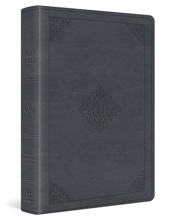 Cover image for ESV Large Print Wide Margin Bible (Trutone, Slate Blue, Ornament Design), isbn: 9781433593154
