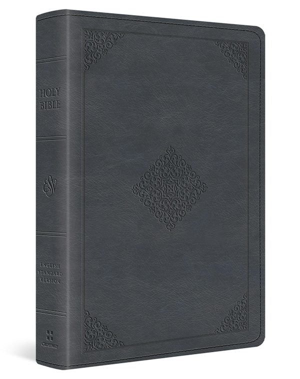 Cover image for ESV Large Print Wide Margin Bible (Trutone, Slate Blue, Ornament Design), isbn: 9781433593154