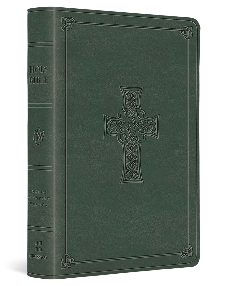 Cover image for ESV Value Large Print Compact Bible (Trutone, Quiet Forest, Celtic Cross Design), isbn: 9781433596957