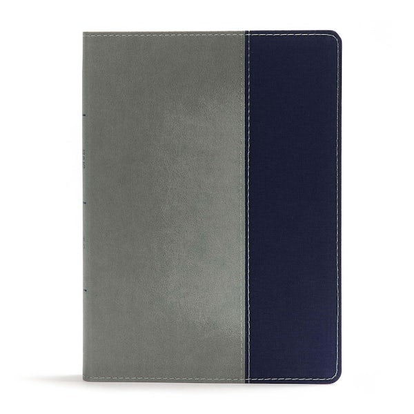 Cover image for CSB Apologetics Study Bible for Students, Gray/Navy Leathertouch, isbn: 9781433651113