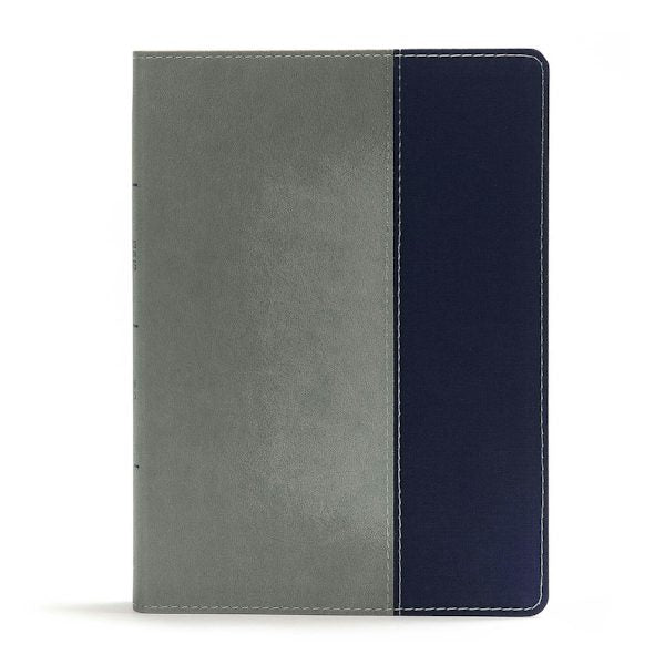 Cover image for CSB Apologetics Study Bible for Students, Gray/Navy Leathertouch, isbn: 9781433651113