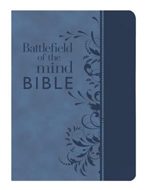 Cover image for Battlefield of the Mind Bible, Blue Leatherluxe(r), isbn: 9781455595334