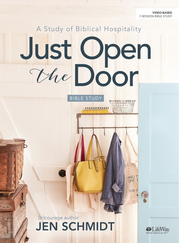 Cover image for Just Open the Door - Bible Study Book, isbn: 9781462779888