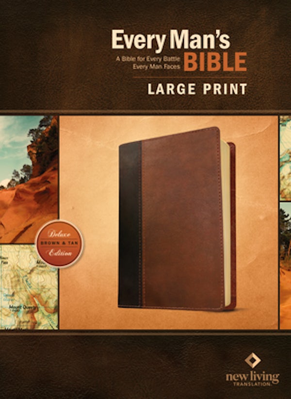 Cover image for Every Man's Bible-NLT-Large Print, isbn: 9781496407672