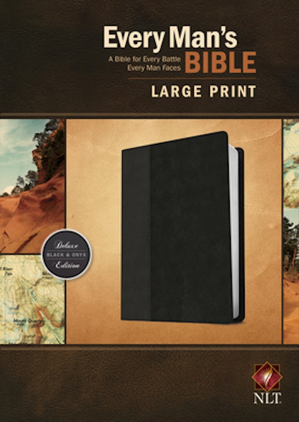 Cover image for Every Man's Bible-NLT-Large Print, isbn: 9781496409140