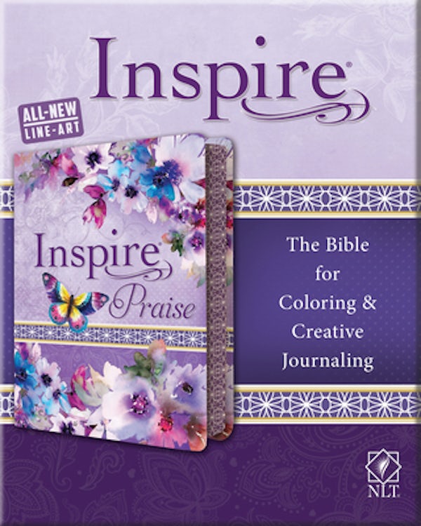 Cover image for Inspire Praise Bible NLT, Feminine Deluxe, isbn: 9781496429841
