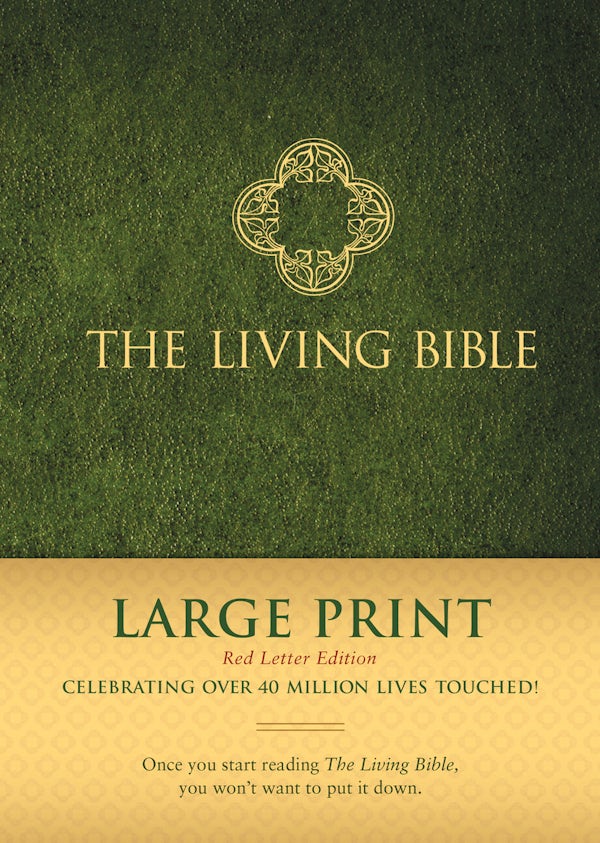 Cover image for The Living Bible Large Print Red Letter Edition, isbn: 9781496433503