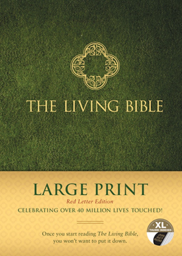 Cover image for The Living Bible Large Print Red Letter Edition, isbn: 9781496433510