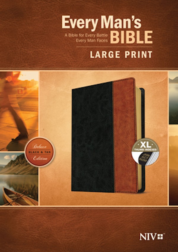 Cover image for Every Man's Bible NIV, Large Print, Tutone, isbn: 9781496433534