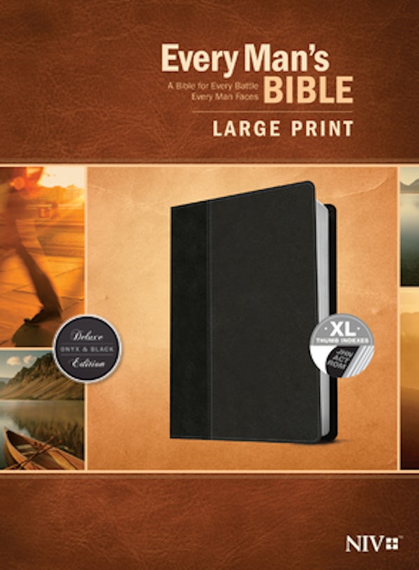 Cover image for Every Man's Bible NIV, Large Print, Tutone, isbn: 9781496433541