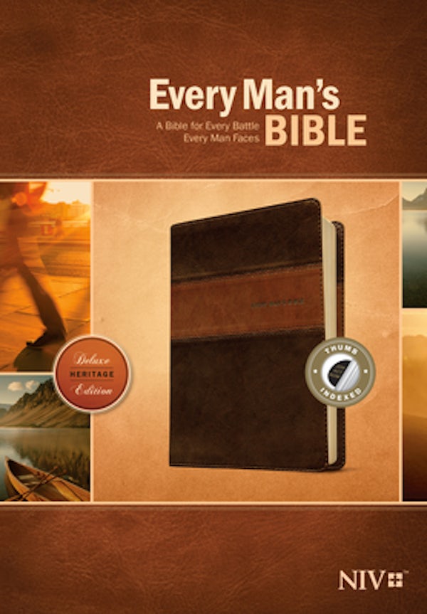 Cover image for Every Man's Bible NIV, Deluxe Heritage Edition, Tutone, isbn: 9781496433558