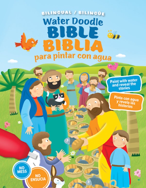 Cover image for Water Doodle Bible / Biblia Para Pintar Con Agua (Bilingual / Biling�e), isbn: 9781496436641