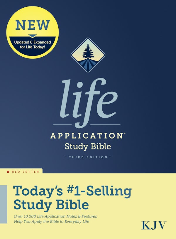 Cover image for KJV Life Application Study Bible, Third Edition (Hardcover, Red Letter), isbn: 9781496439734