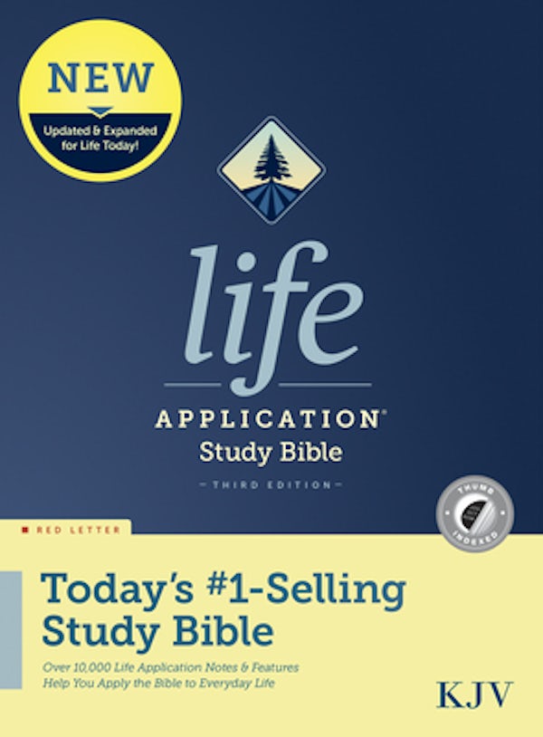 Cover image for KJV Life Application Study Bible, Third Edition (Hardcover, Indexed, Red Letter), isbn: 9781496439741