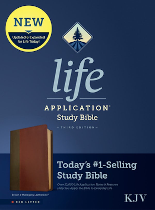 Cover image for KJV Life Application Study Bible, Third Edition (Leatherlike, Brown/Mahogany, Red Letter), isbn: 9781496439772